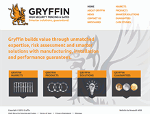 Tablet Screenshot of gryffin.com.au
